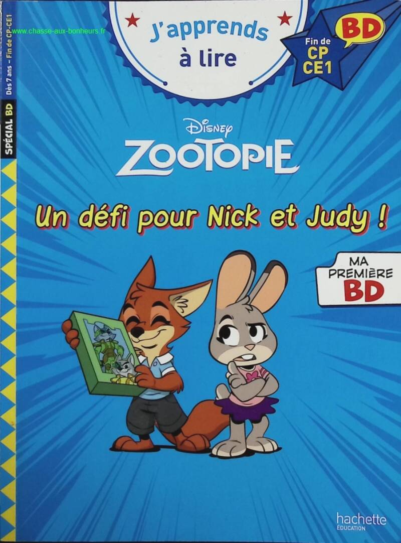 Disney BD Fin de CP-CE1 - Zootopie - Un défi pour Nick et Judy ! - Isabelle Albertin - livre