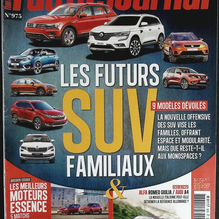 Les futurs SUV familiaux - L'auto journal - n° 975 - 2017 - revue magazine - voiture