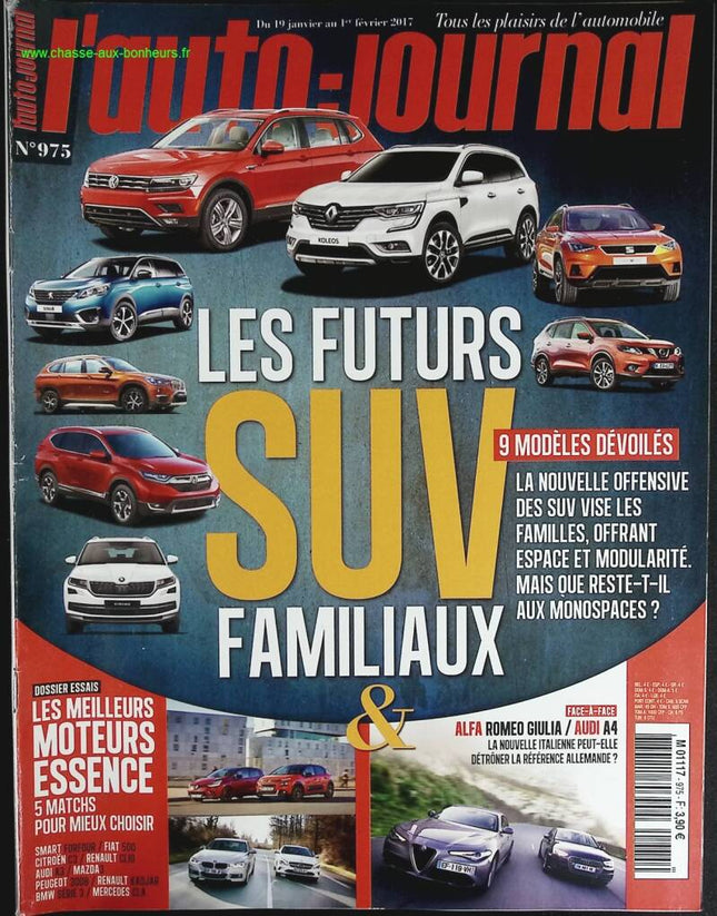 Les futurs SUV familiaux - L'auto journal - n° 975 - 2017 - revue magazine - voiture