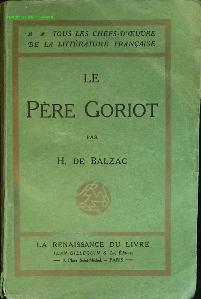 Vater Goriot - H. De Balzac - Buch
