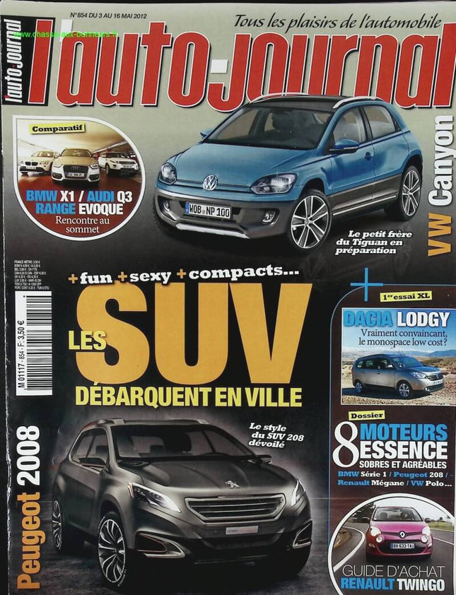 Les SUV débarquent en ville- L'auto journal - n° 854 - 2012 - revue magazine - voiture