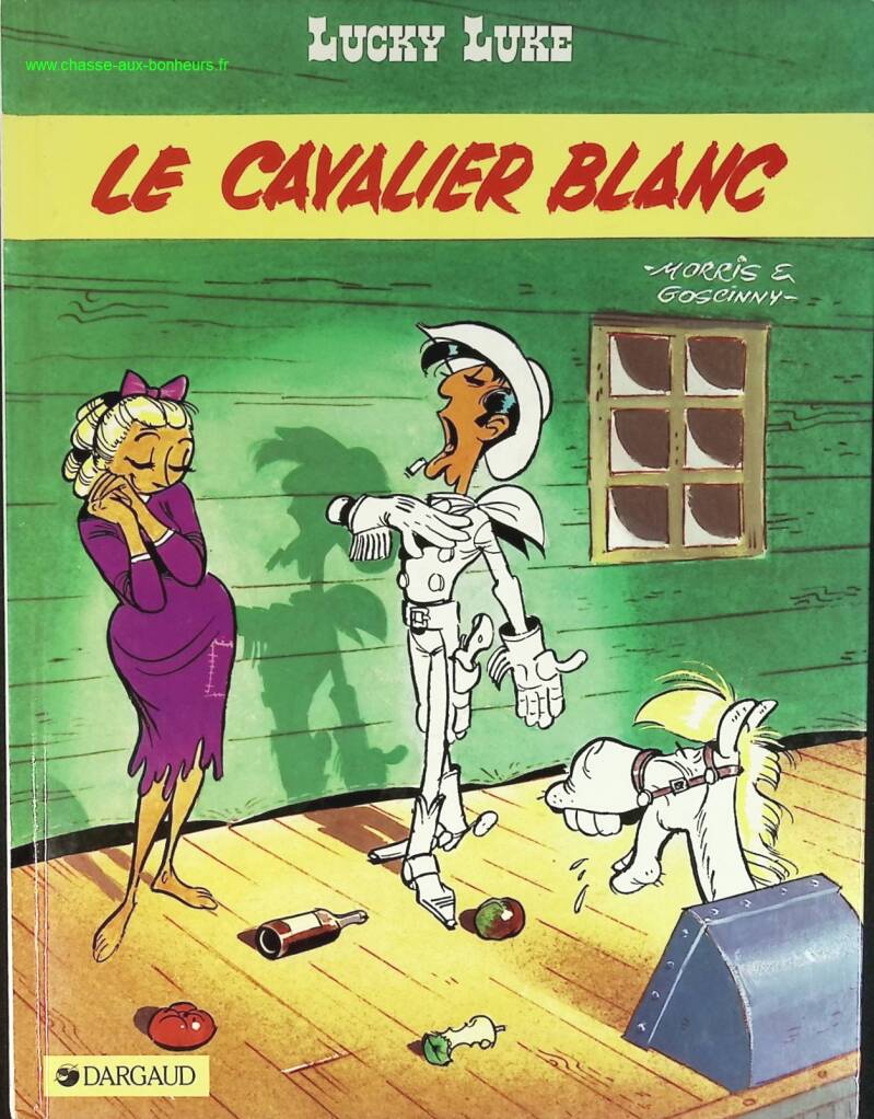 Lucky Luke, tome 10 - Le Cavalier blanc - Morris René Goscinny - livre BD