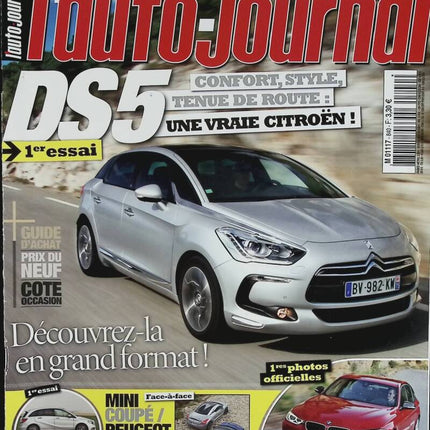 Citroën DS 5 - L'auto journal - n° 840 - 2011 - magazine review - car