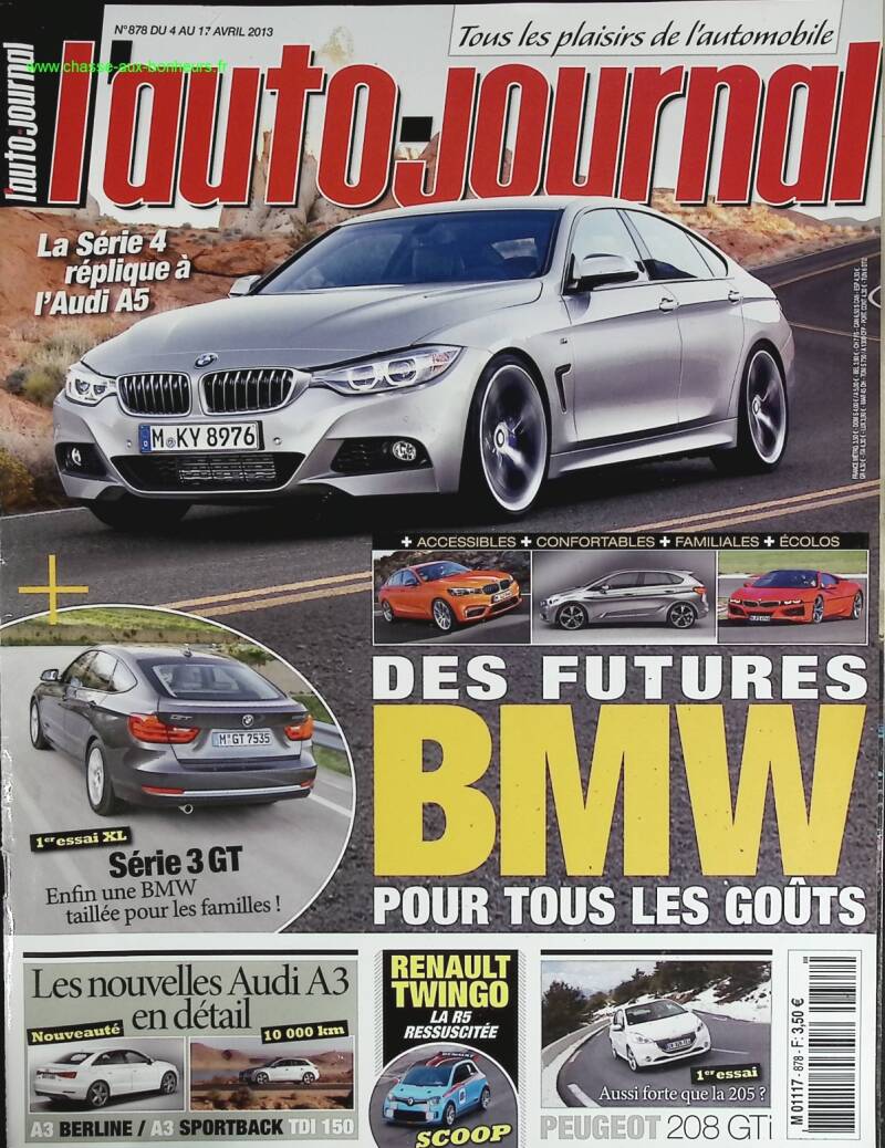 Des futurs BMW - L'auto journal - n° 878 - 2013 - revue magazine - voiture