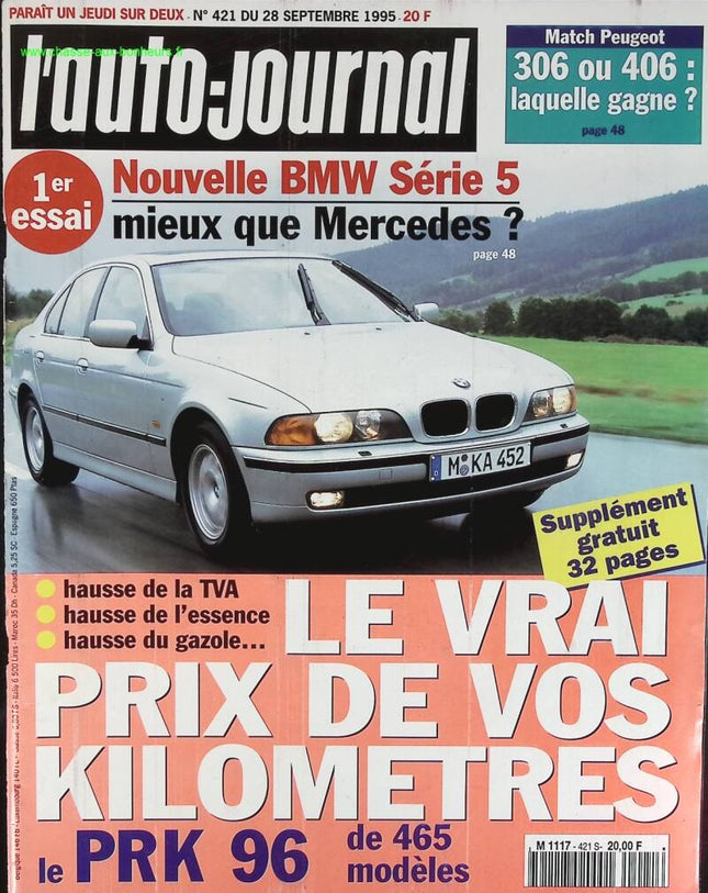 Der neue BMW 5er - L'auto journal - Nr. 421 - 1995 - Zeitschriftenbericht - Auto