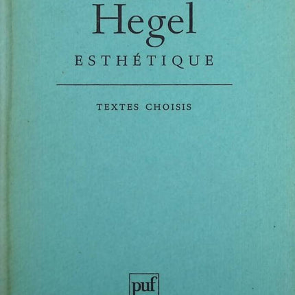 Esthétique - Hegel G. W. F. - livre