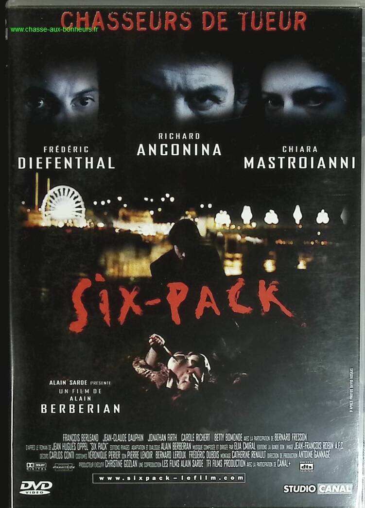 Six-pack - Frédéric Diefenthal, Richard Anconina, Chiara Mastroianni, François Berléand - DVD thriller