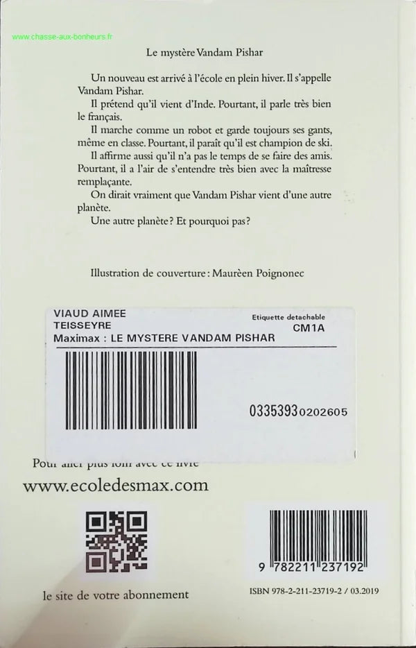 The Mystery of Vandam Pishar - Anne-Gaëlle Balpe - Book