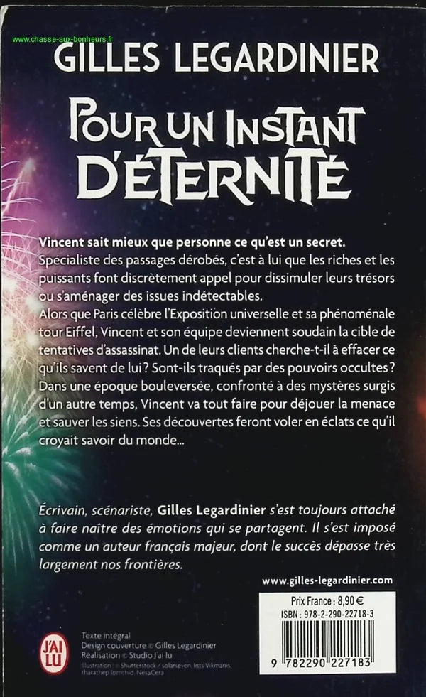 For a moment of eternity - Gilles Legardinier - Book