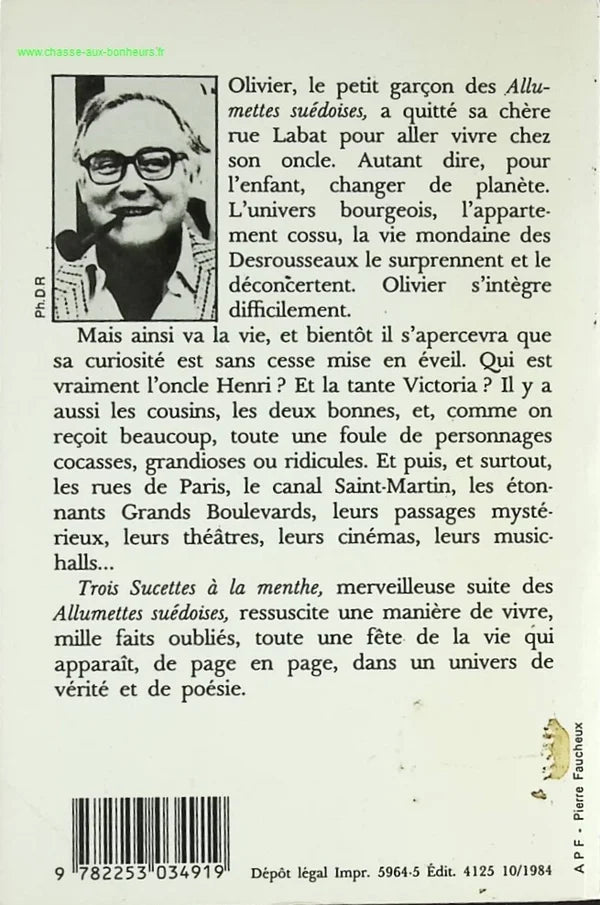 Three Mint Lollipops - Robert Sabatier - book