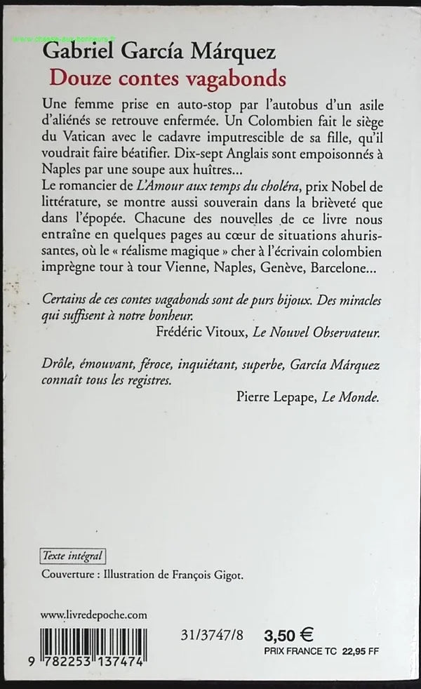 Douze contes vagabonds - Gabriel García Márquez - livre