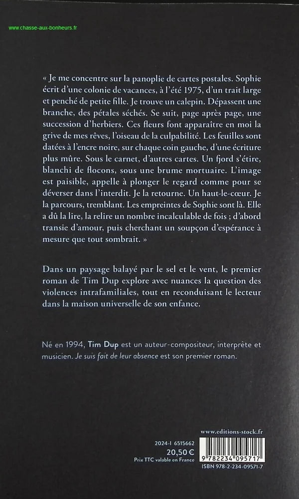 I am made of their absence - Tim Dup - Book