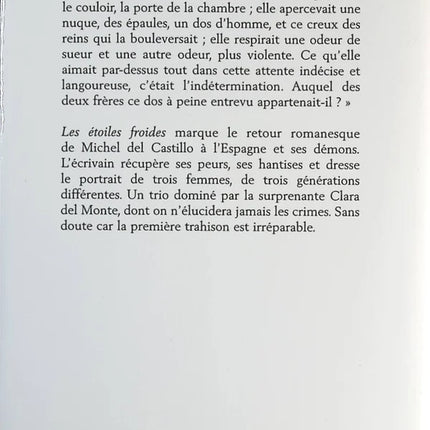 The Cold Stars - Michel del Castillo - book