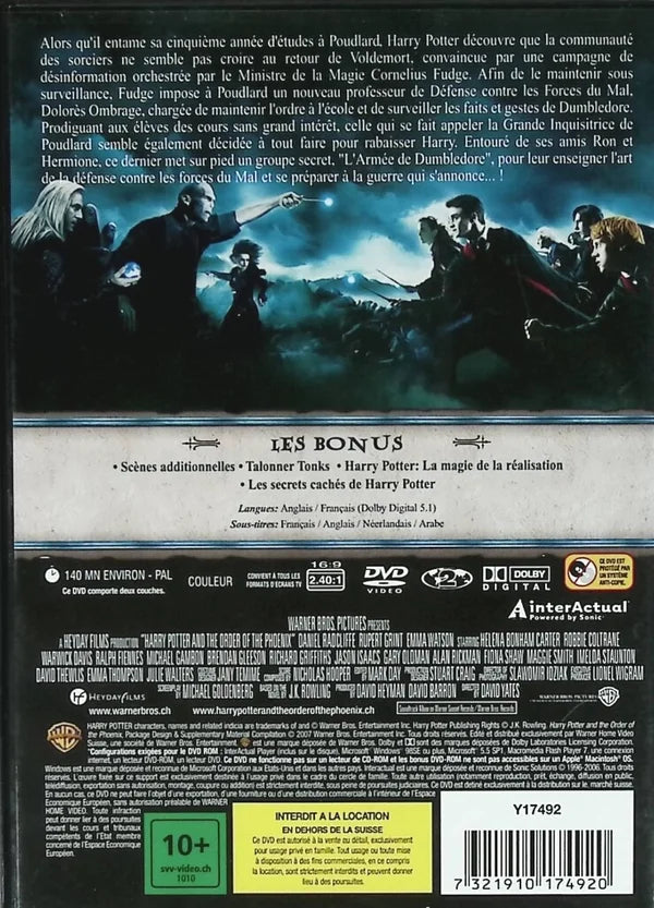Harry Potter and the Order of the Phoenix Collector's Edition - Daniel Radcliffe - Fantasy DVD