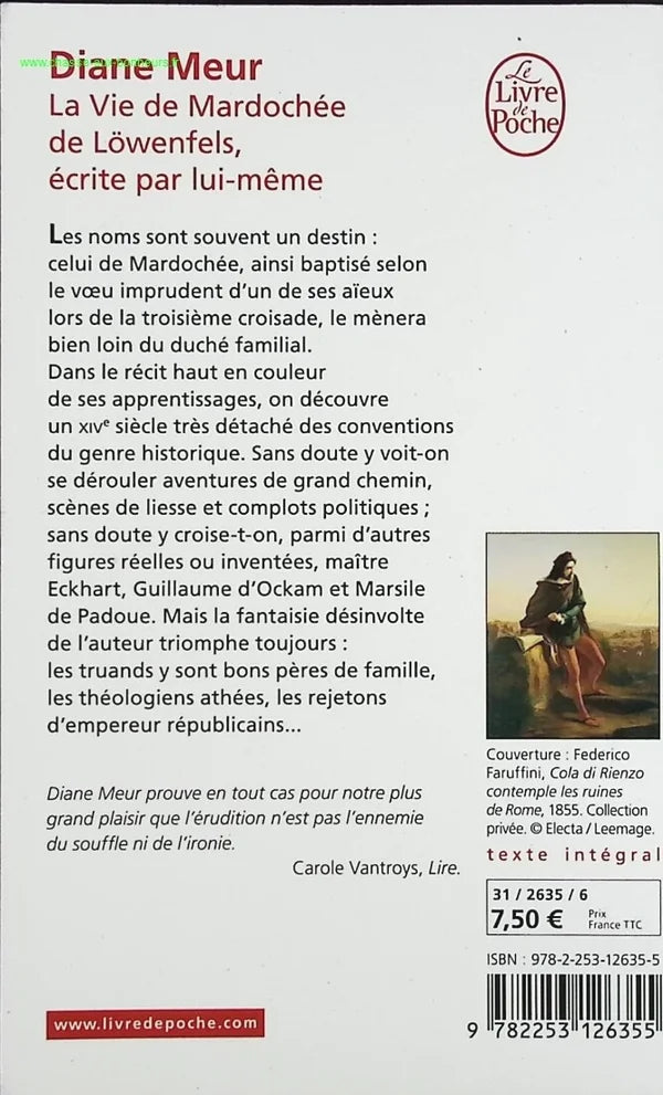 The Life of Mordecai by Lowenfels written by himself - Diane Meur - book