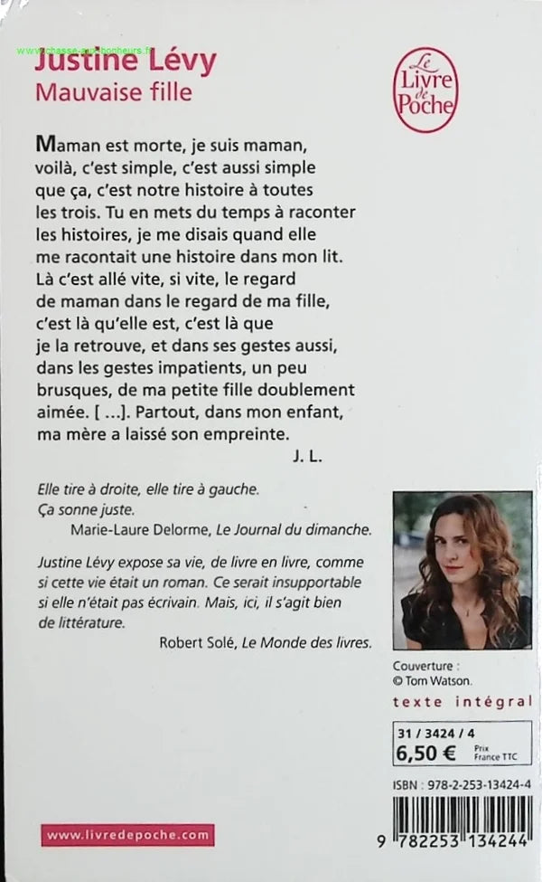 Bad Girl - Justine Lévy - book