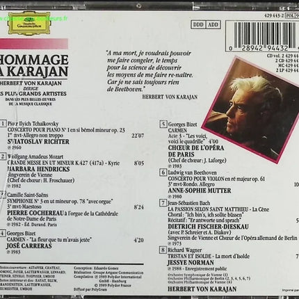 Hommage à Karajan volume 1 - Artistes divers - CD