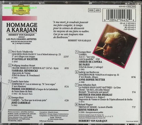 Tribute to Karajan Volume 1 - Various Artists - CD
