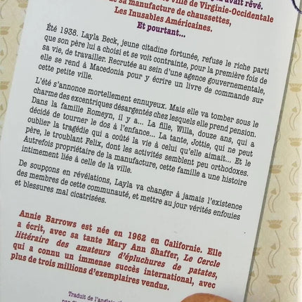 Le secret de la manufacture de chaussettes inusables - Annie Barrows - Livre