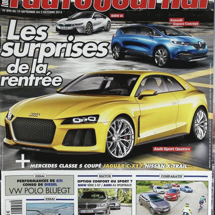 Les surprises de la rentrée - L'auto journal - n° 890 - 2013 - revue magazine - voiture