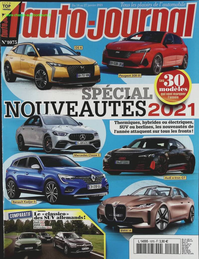 Spécial nouveautés - L'auto journal - n° 1075 - 2021 - revue magazine - voiture