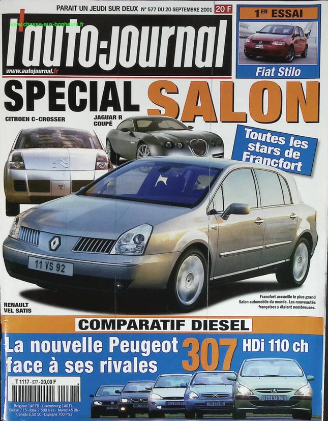 Spécial salon - L'auto journal - n° 577 - 2001 - revue magazine - voiture