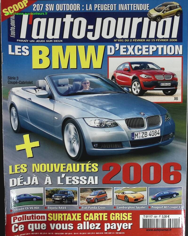 BMW d'exception - L'auto journal - n° 691 - 2006 - revue magazine - voiture