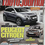 SUV Peugeot Citroën - L'auto journal - n° 839 - 2011 - revue magazine - voiture