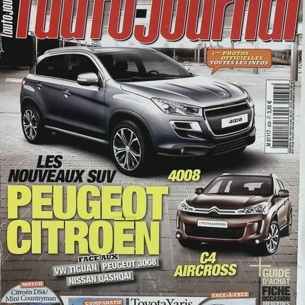 SUV Peugeot Citroën - L'auto journal - n° 839 - 2011 - revue magazine - voiture