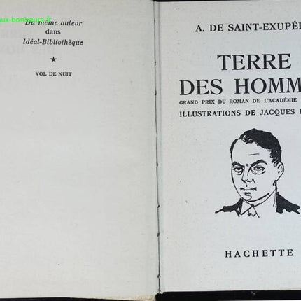 Terre des hommes - Antoine de Saint Exupéry - livre