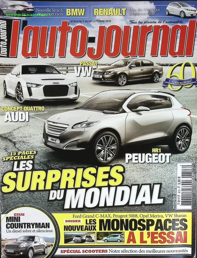 Surprise du Mondial - L'auto journal - n° 813 - 2010 - revue magazine - voiture
