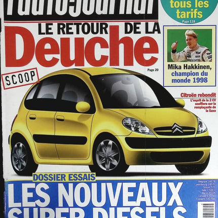 Die Rückkehr des Deuche - L'auto journal - Nr. 502 - 1998 - Zeitschriftenrezension - Auto