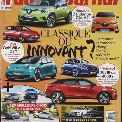 Classique ou innovant - L'auto journal - n° 1042 - 2019 - revue magazine - voiture