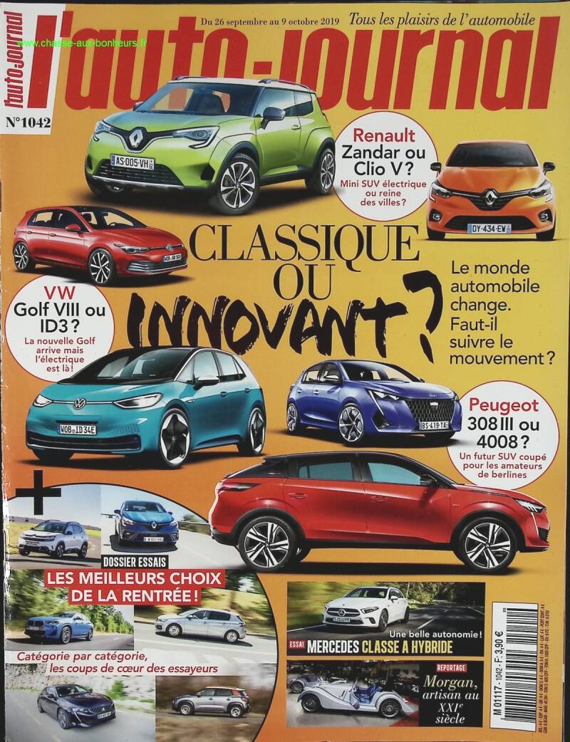 Classique ou innovant - L'auto journal - n° 1042 - 2019 - revue magazine - voiture