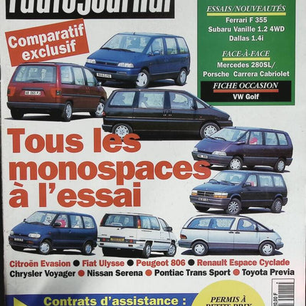 Alle Minivans im Test - L'auto journal - Nr. 11 - 1994 - Zeitschriftentest - Auto