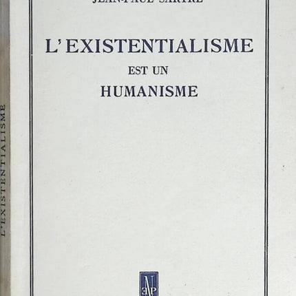 L'existentialisme est un humanisme - Nagel - Jean-Paul Sartre - 1951 - livre