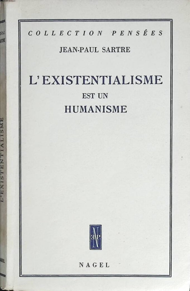 L'existentialisme est un humanisme - Nagel - Jean-Paul Sartre - 1951 - livre