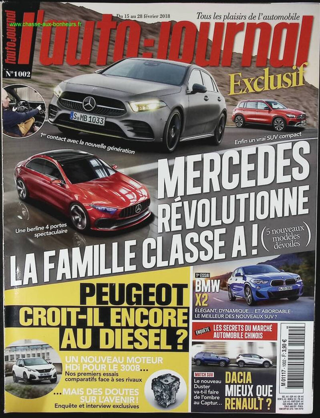 Mercedes revolutioniert die A-Klasse - L'auto journal - Nr. 1002 - 2018 - Zeitschriftenbericht - Auto