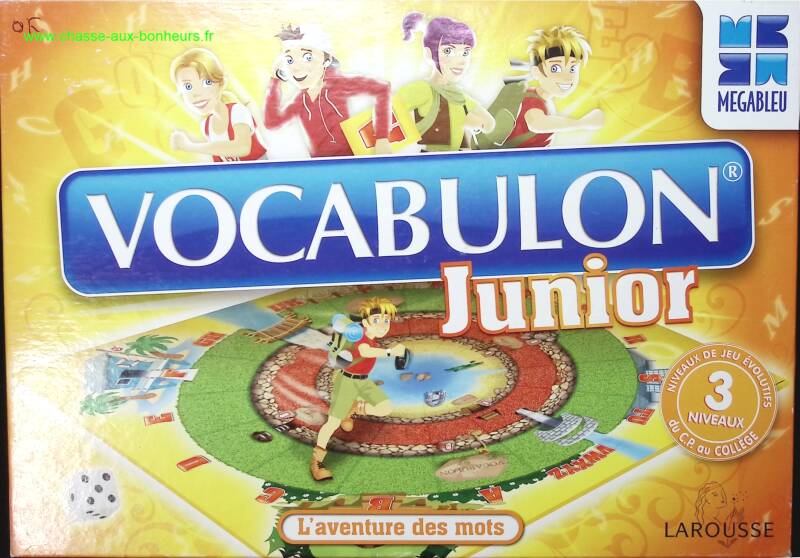 Vocabulon Junior - Jeu d'orthographe - Pour devenir drôlement bon en français ! - Megableu - jeu de société