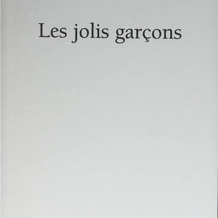 Les jolis garçons - Delphine de Vigan - 2005 - livre