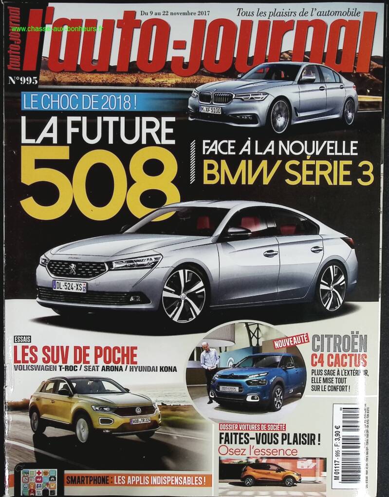 Futur Peugeot 508 - L'auto journal - n° 995 - 2017 - revue magazine - voiture