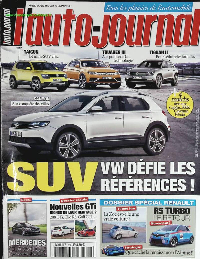 Volkswagen SUV die Herausforderung - L'auto journal - Nr. 882 - 2013 - Zeitschriftenbericht - Auto