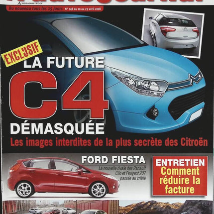 Citroën C4 der Zukunft - L'auto journal - Nr. 748 - 2008 - Zeitschriftenbericht - Auto