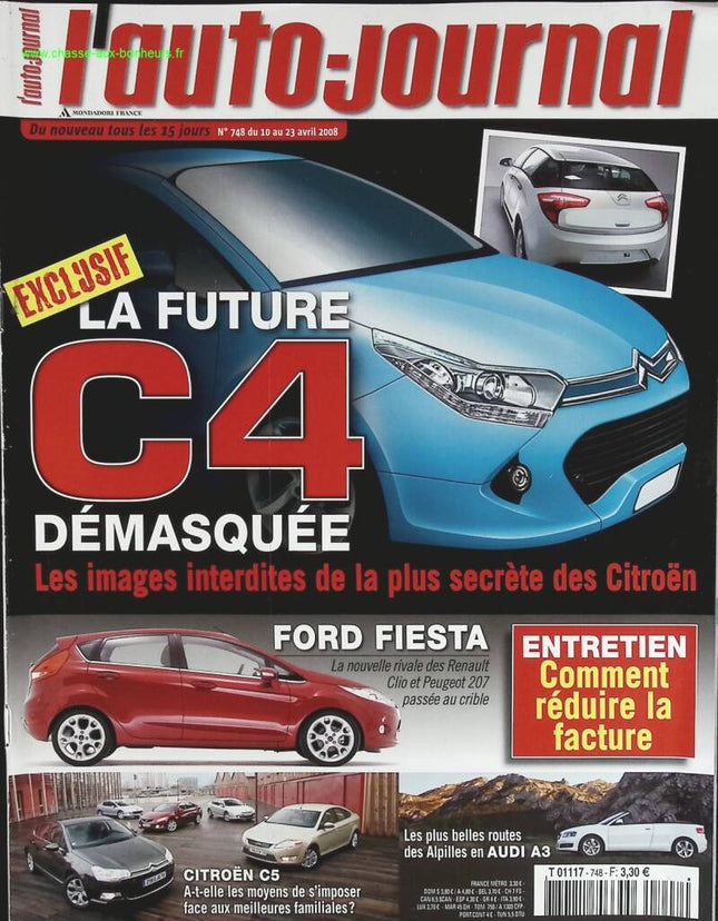 Citroën C4 der Zukunft - L'auto journal - Nr. 748 - 2008 - Zeitschriftenbericht - Auto