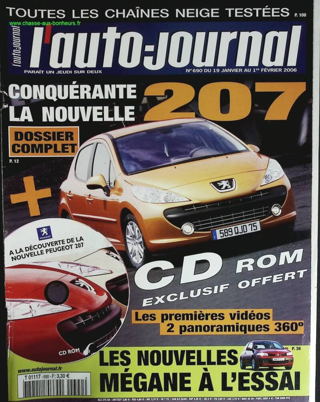 Peugeot 207 - L'auto journal - n° 690 - 2006 - magazine review - car