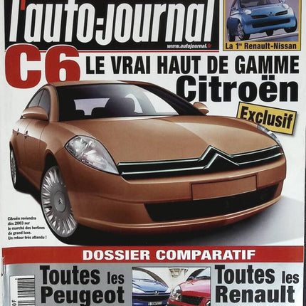 Citroën C6 the true top of the range - L'auto journal - n° 578 - 2001 - magazine review - car