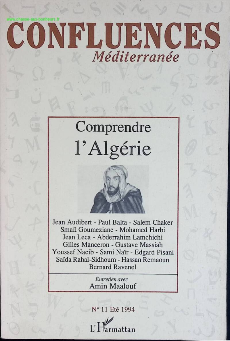 Comprendre l'Algérie Confluences Méditerranée - Bernard Ravenel - livre