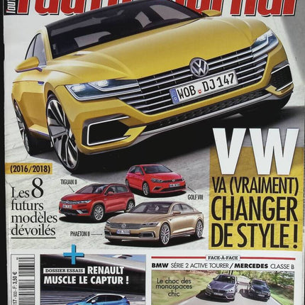 Volkswagen to change its style - L'auto journal - n° 933 - 2015 - magazine review - car