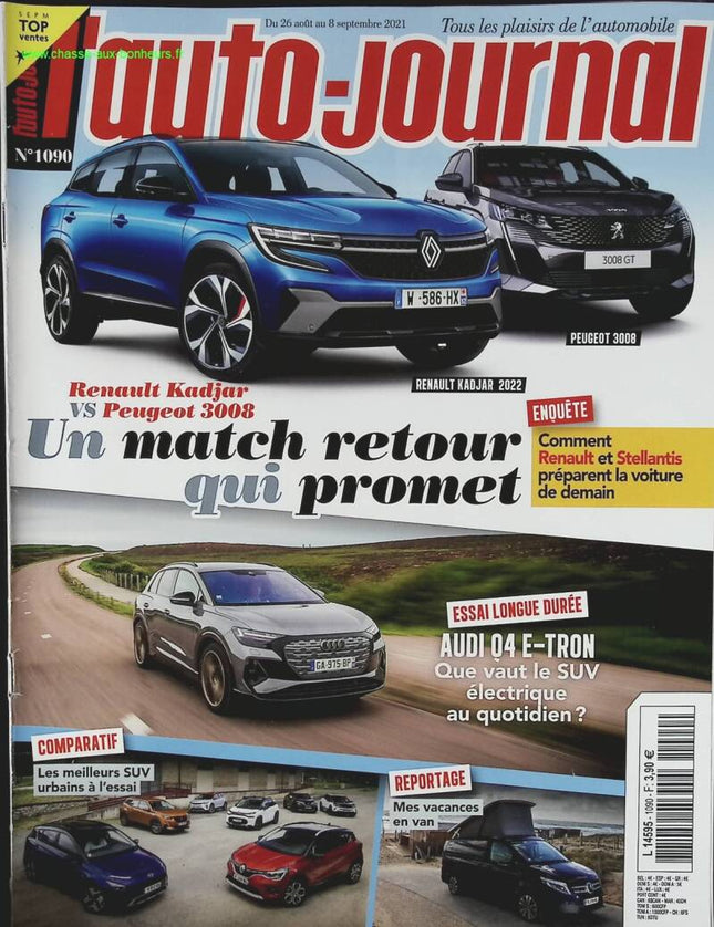Renault Kadjar Peugeot 3008 - L'auto journal - n° 1090 - 2021 - revue magazine - voiture