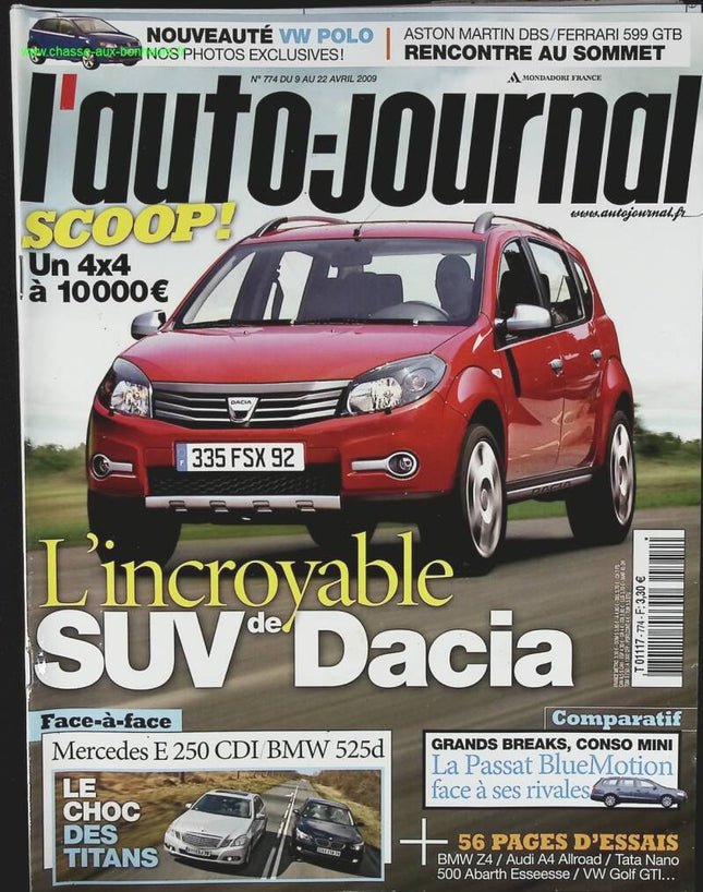 Dacia SUV - L'auto journal - Nr. 774 - 2009 - Zeitschriftenbericht - Auto